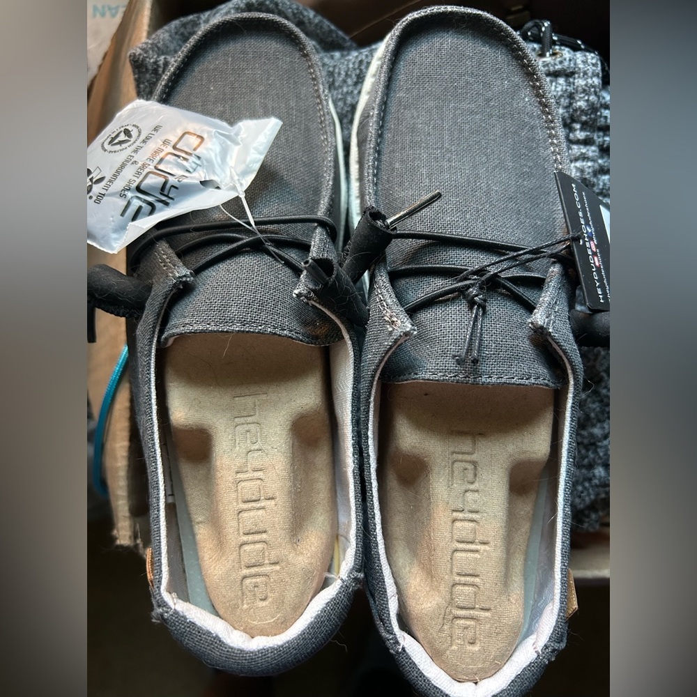 Hey Dude Charcoal Slip-On Shoes